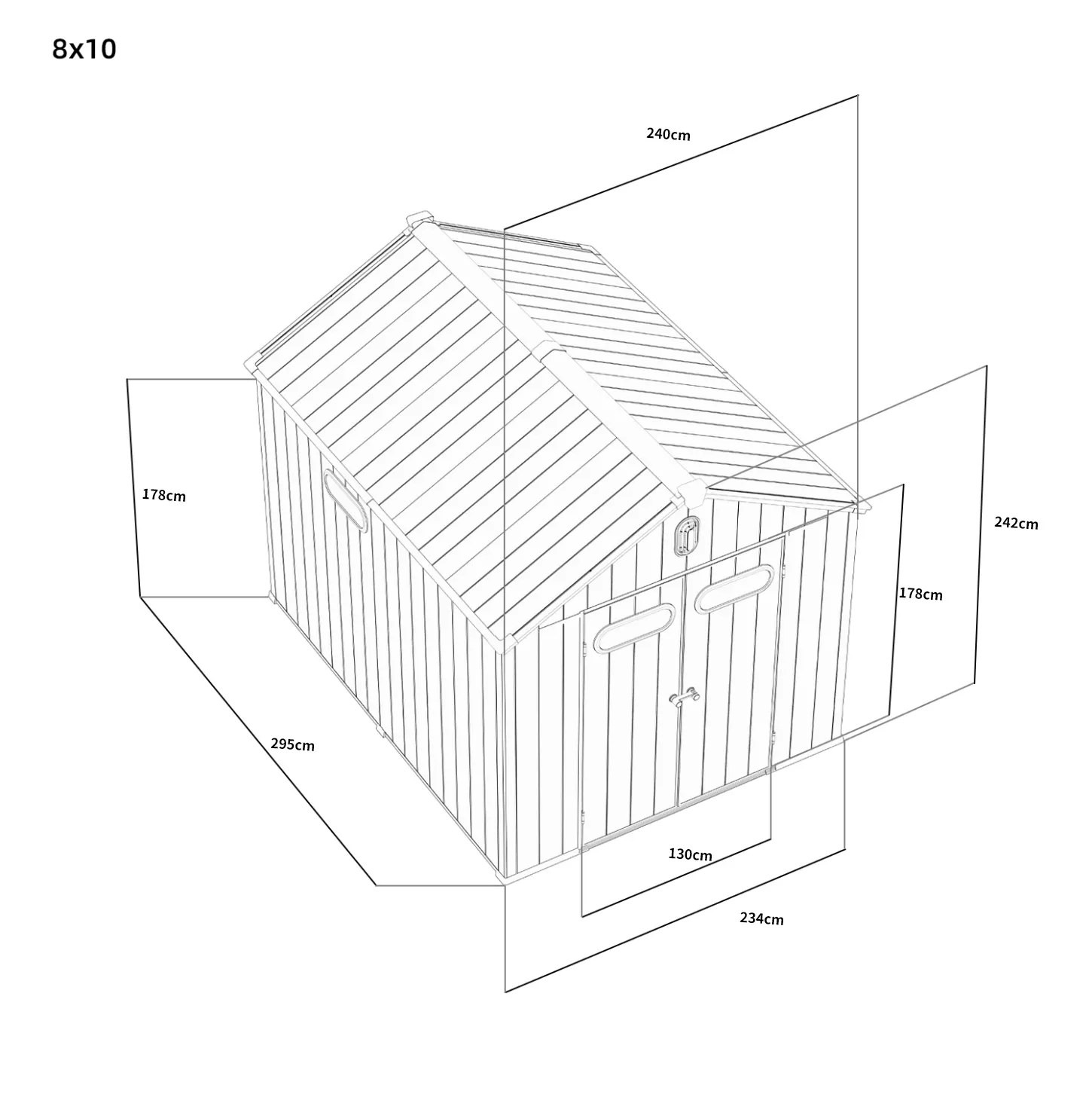 8x10-ft-gable-roof-resin-storage-shed-kc-linedrawing-1