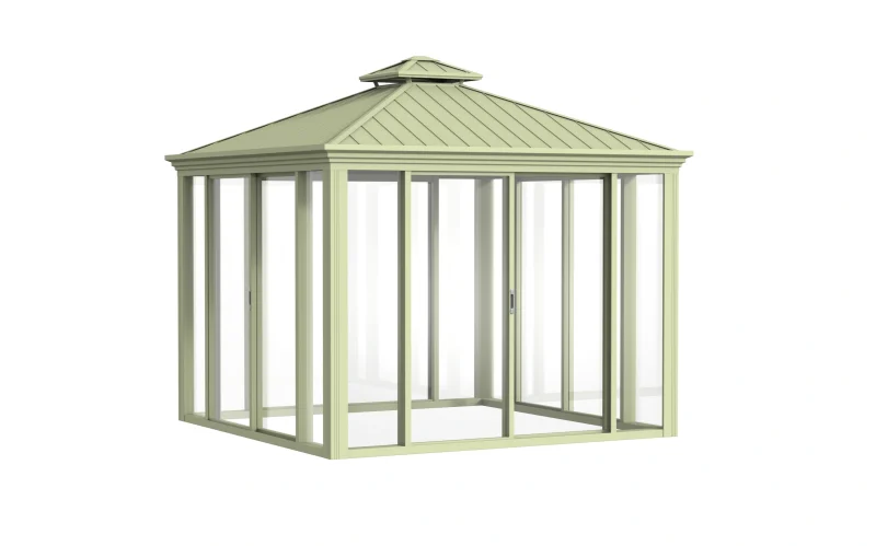 Freestanding Metal Double Roof Gazebo with PC Enclosure 19 Freestanding Metal Double Roof Gazebo With PC Enclosure 2