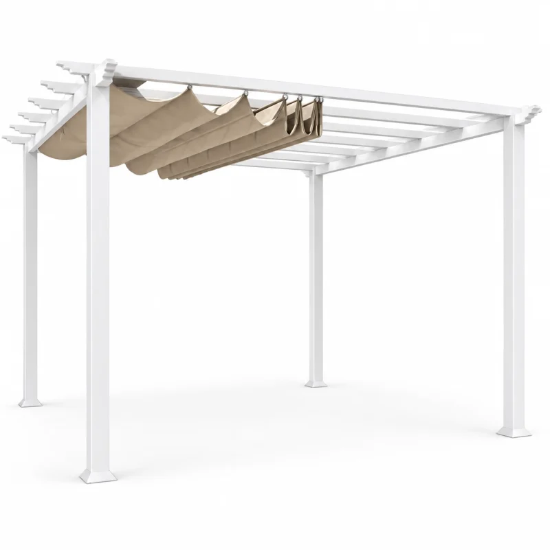 Metal Soft Roof Pergola 14 Metal Soft Roof Pergola