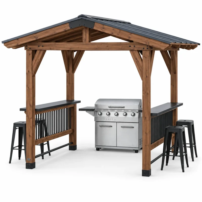 Wooden Gable Roof Grill Gazebo 20 Wooden Gable Roof Grill Gazebo