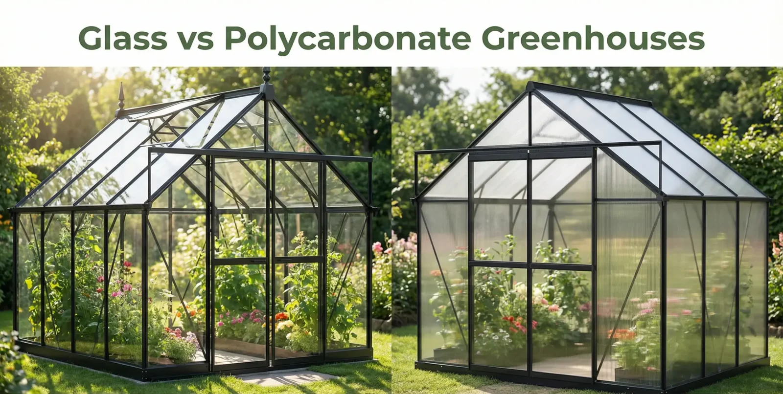 Glass Greenhouses: Ultimate Guide for Bulk Buyers 2 glass-vs-polycarbonate-greenhouses-scaled