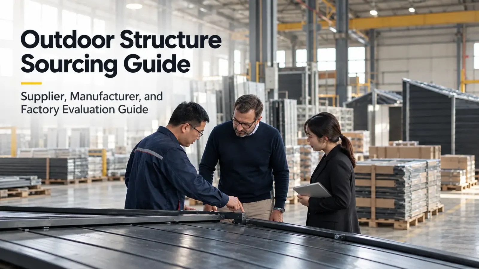 Outdoor Structure Sourcing Guide: Supplier, Manufacturer & Factory Evaluation 1 outdoor-structure-sourcing-guide-cover