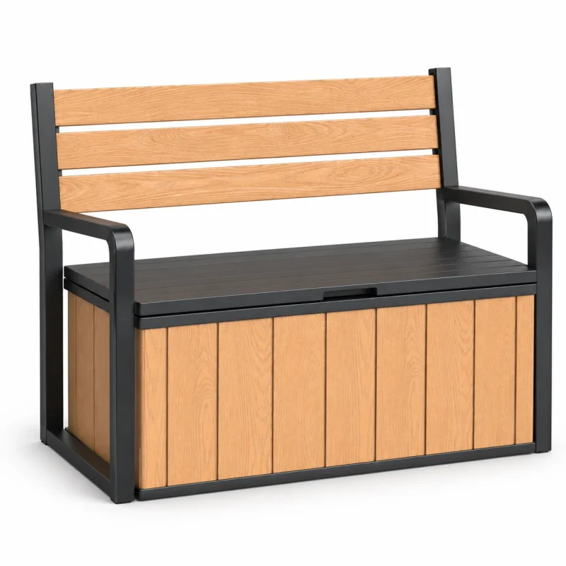 Outdoor Storage Bench 1 resin storage bench