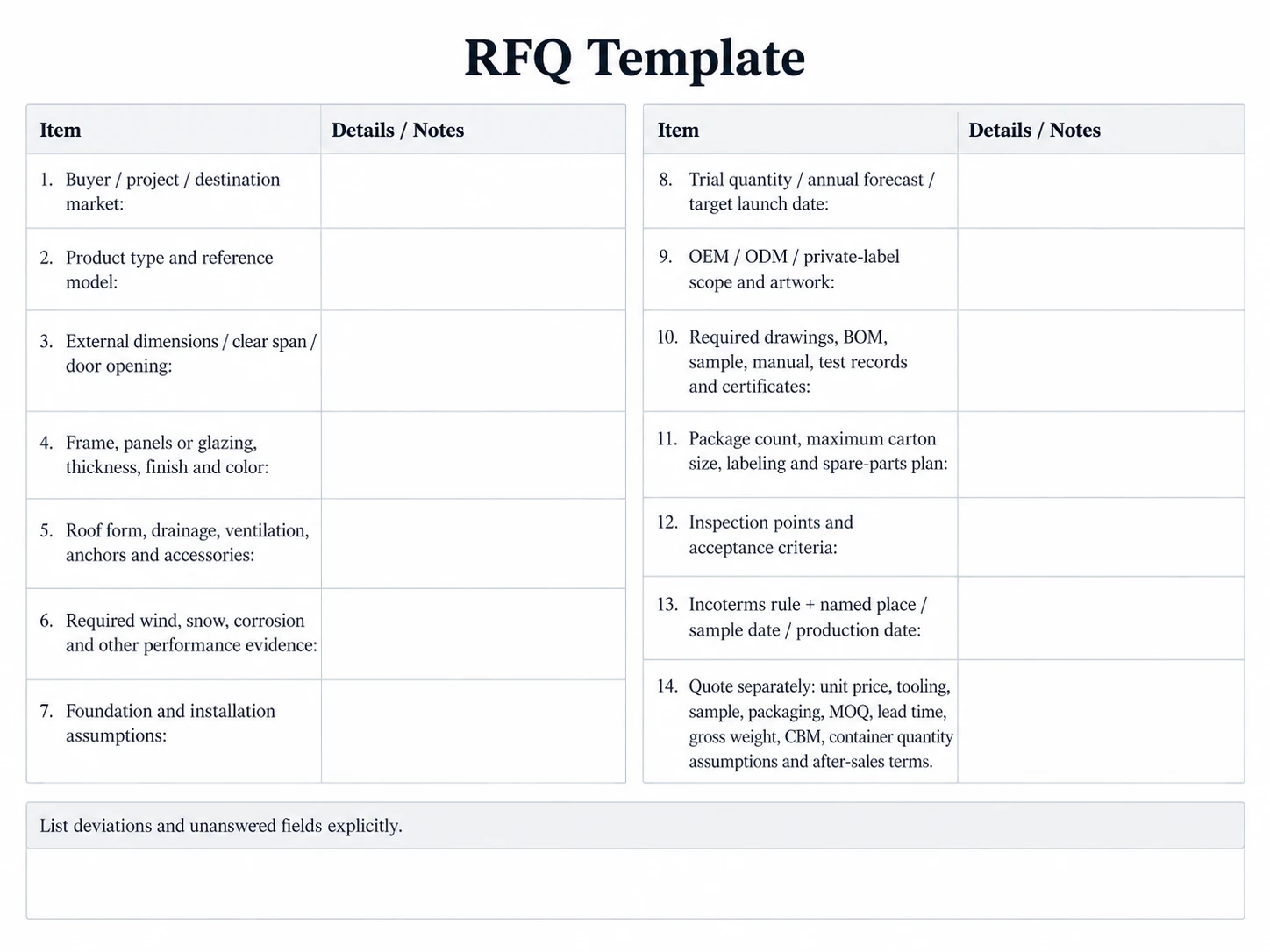 Outdoor Structure Sourcing Guide: Supplier, Manufacturer & Factory Evaluation 2 rfq-template-for-reference