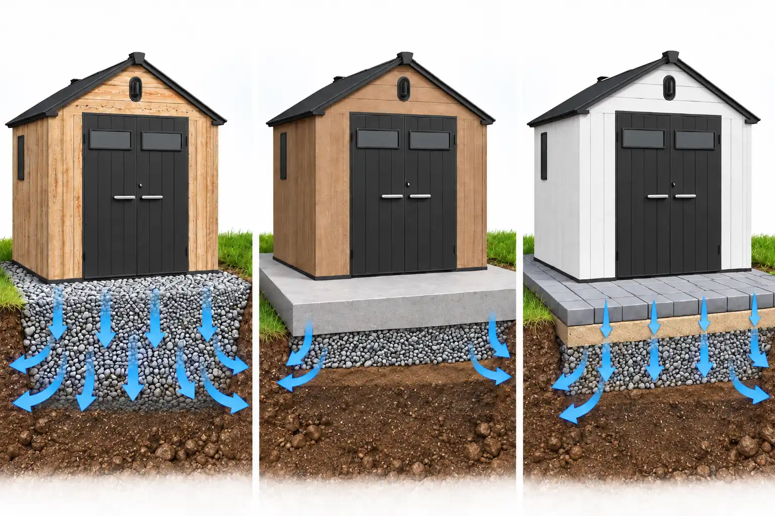 Ultimate Shed Buying Guide: Construction & Features 5 shed-foundation-options